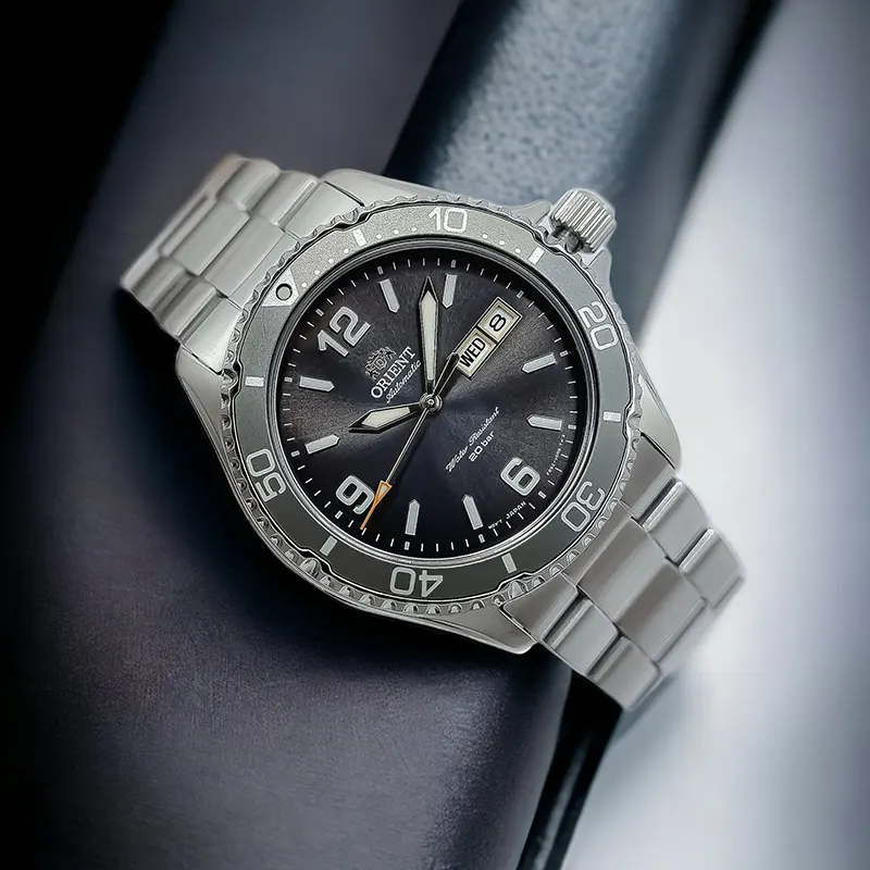 Orient Mako III Automatic Grey Dial Men’s Watch- RA-AA0819N